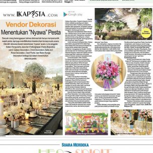 Ikapesta News with Suara merdeka.
Article : Dekorasi
Suara merdeka , 23 April 2017

@galaxy_decoration
@chri5tdecoration
@balonbunga
@belleandrose