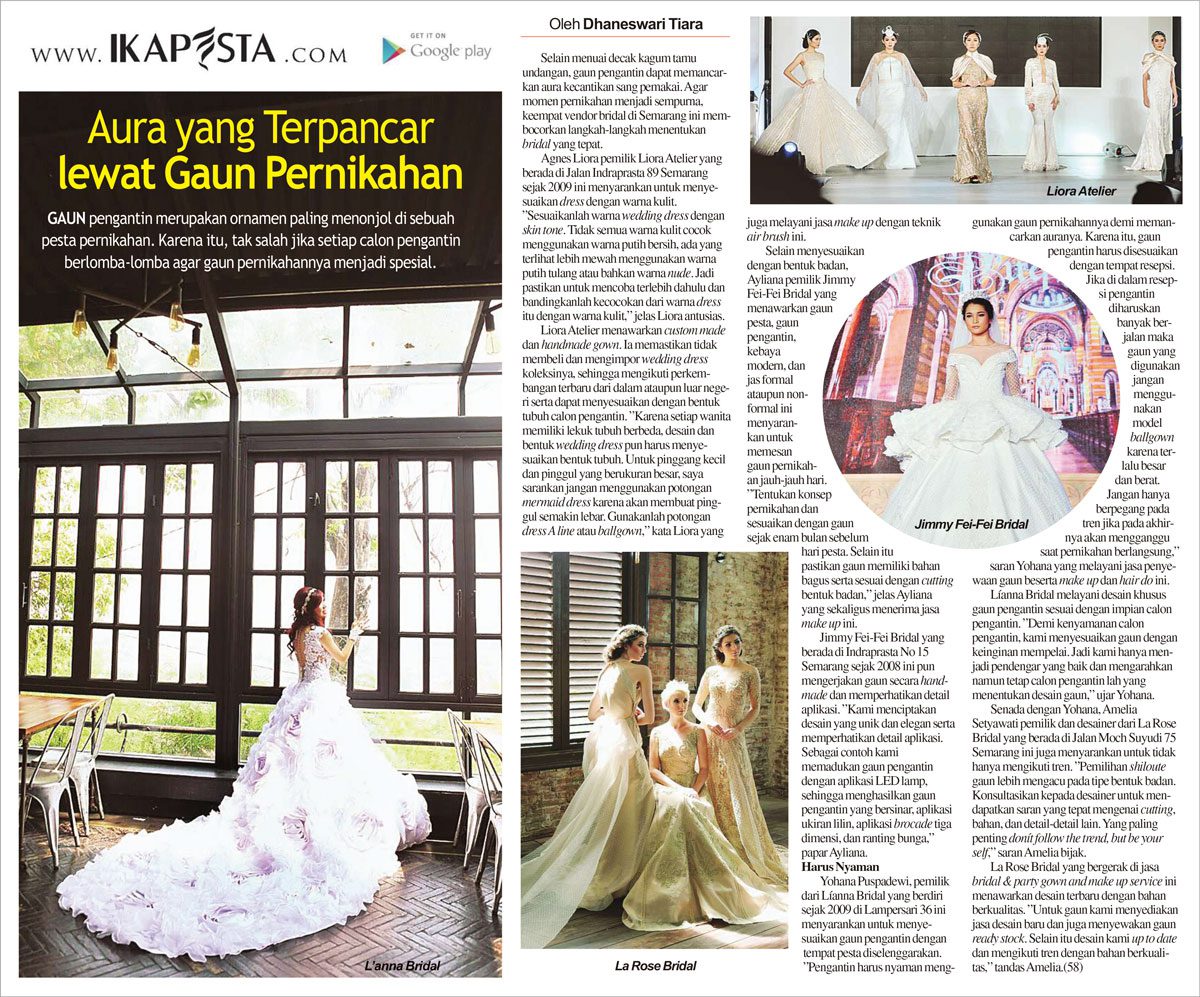 Aura yang Terpancar lewat Gaun Pernikahan IKAPESTA Aura yang Terpancar lewat Gaun Pernikahan IKAPESTA